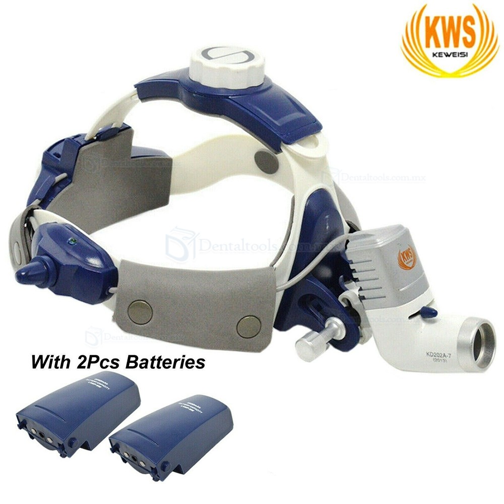 KD-202A-7 L&aacute;mpara frontal quir&uacute;rgica dental LED de 5W con diadema